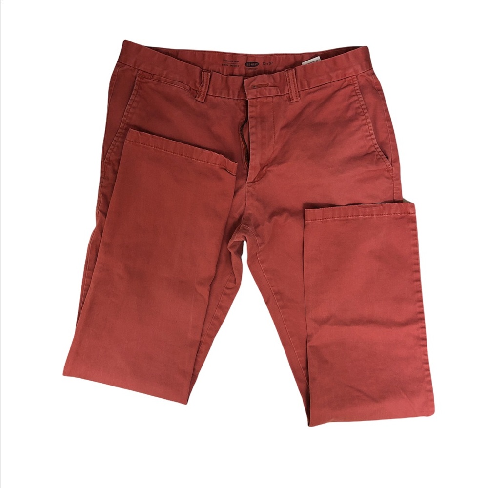Men’s 32x32 Ultimate Slim Salmon Old Navy Khakis
